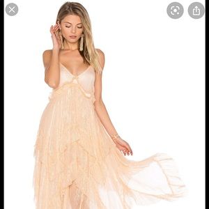 Free people gown size 2 boho style